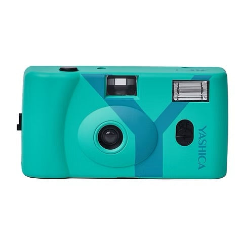 Yashica MF-1 35mm Film Camera - Turquoise - Loaded With 400 ISO Film 24 Exposure