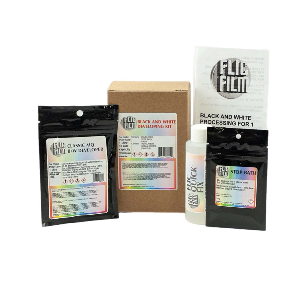 Flic Film Black and White Developing Kit (10 Rolls)