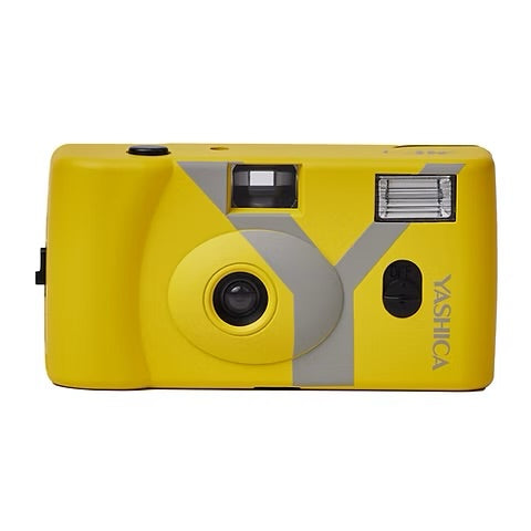 Yashica MF-1 35mm Film Camera - Yellow - Loaded With 400 ISO Film 24 Exposure