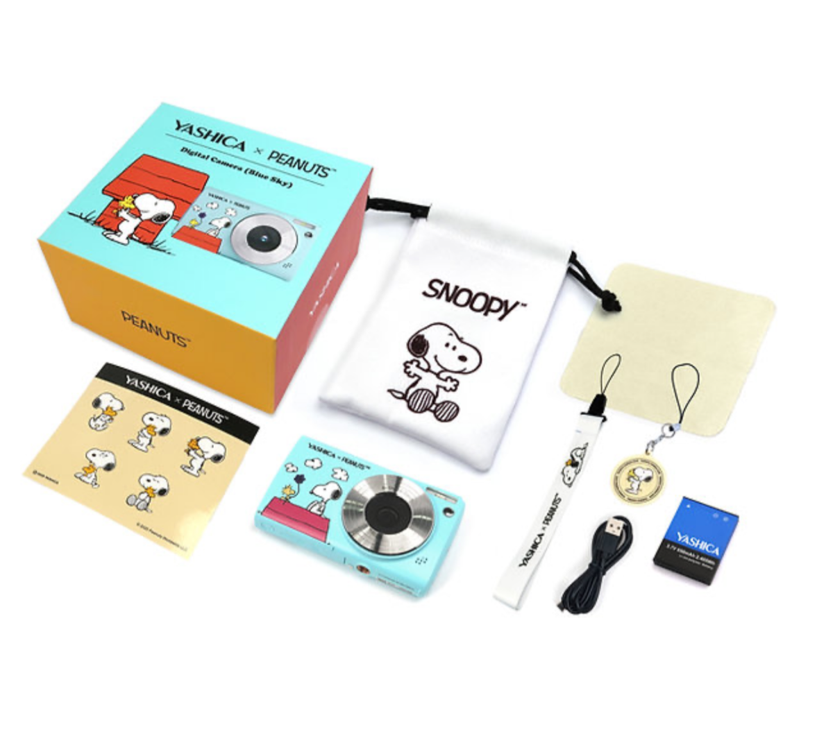 Yashica X Peanuts Digital Camera - Sky Blue