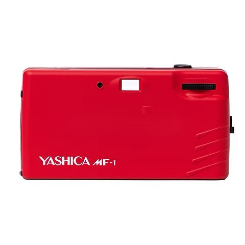 Yashica MF-1 35mm Film Camera - Red - Loaded with 400 ISO 24 Exposure Film