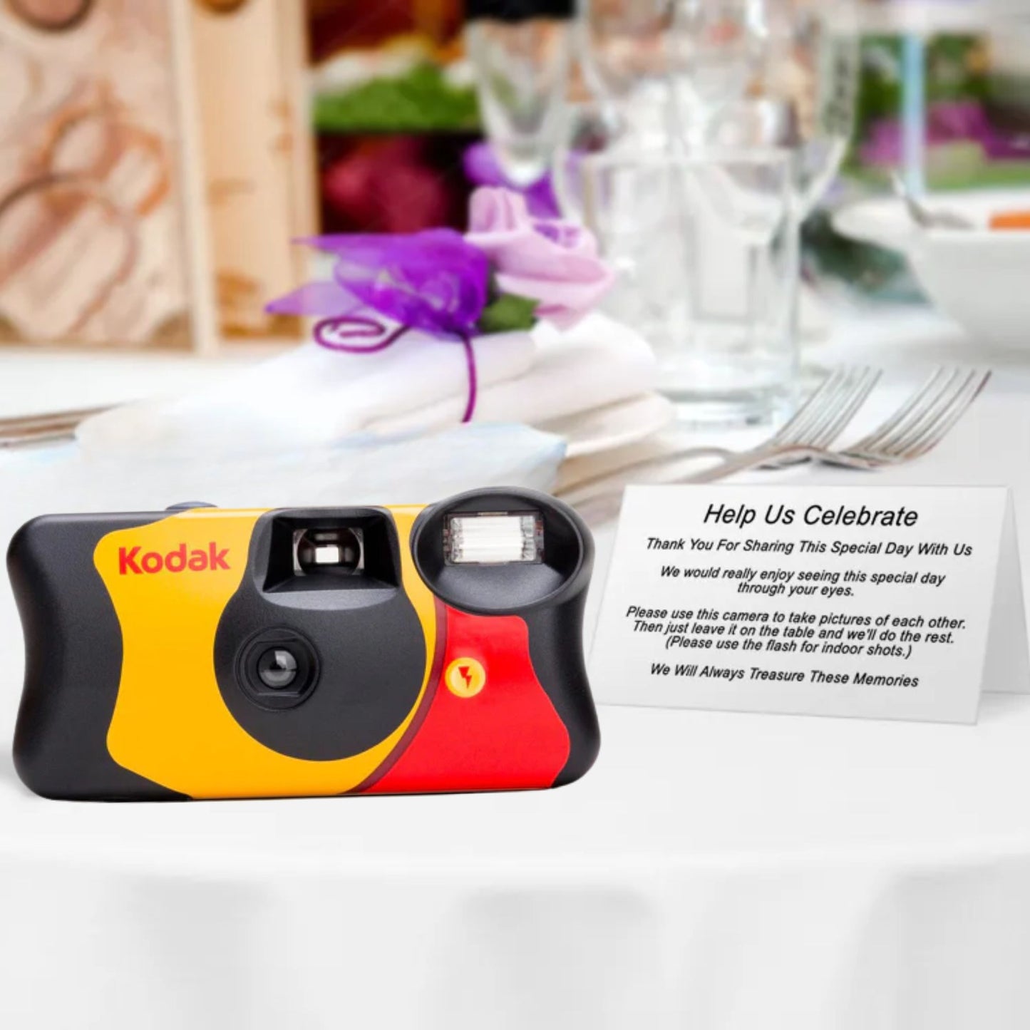 Funflash Disposable Cameras 27 Exposures - 10 Pack | Free Developing & Hi-Res Scans