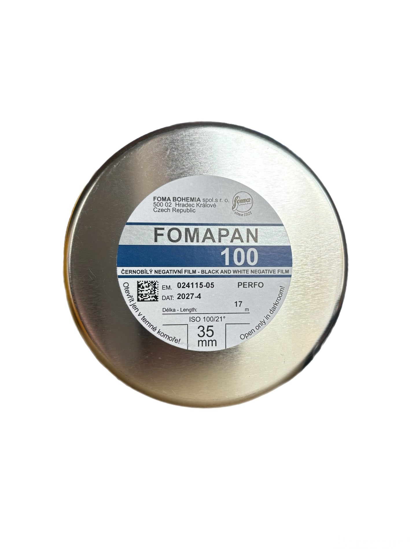 Fomapan 100 35mm Black & white 17m