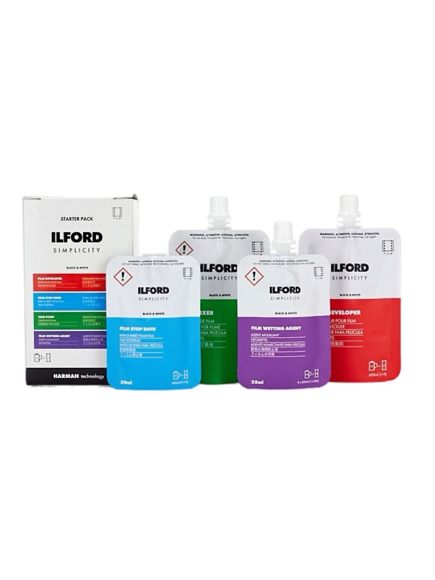 Ilford Simplicity Starter Pack - Single Use film Developing Kit