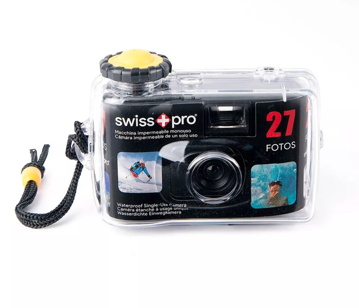 Swiss+Pro Waterproof Disposable Camera - Colour 27 Exposure