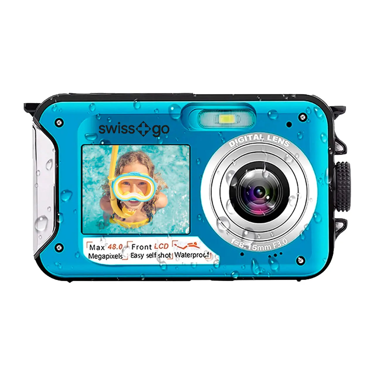 Swiss+Go AquaShot Digital Camera - Duel Screen