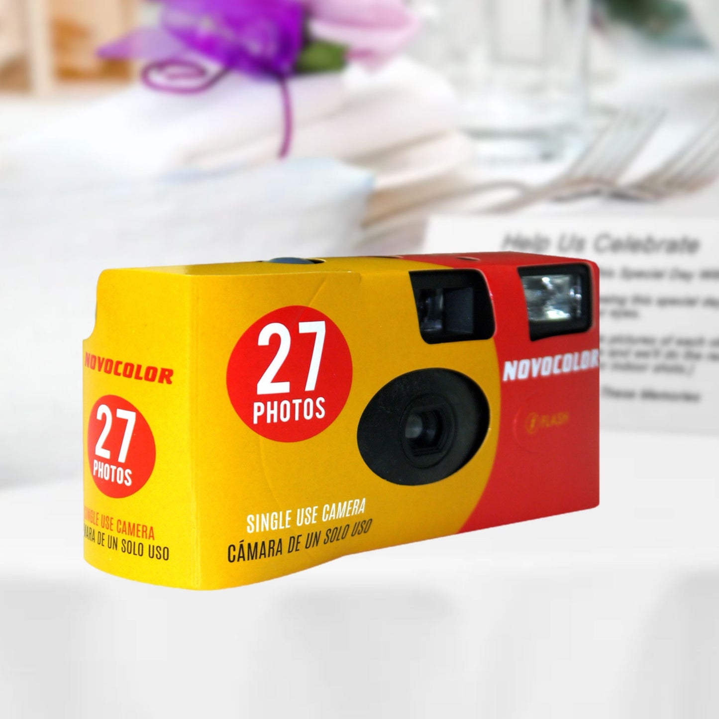 Novocolor APM401004 Disposable Camera Bundle - 10 x 27 Exposure Cameras + Free Developing & High Resolution Scans