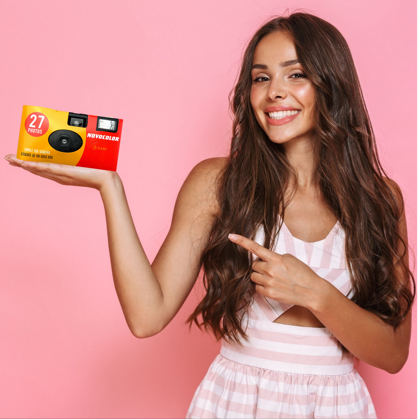 Novocolor APM401004 Disposable Camera Bundle - 10 x 27 Exposure Cameras + Free Developing & High Resolution Scans