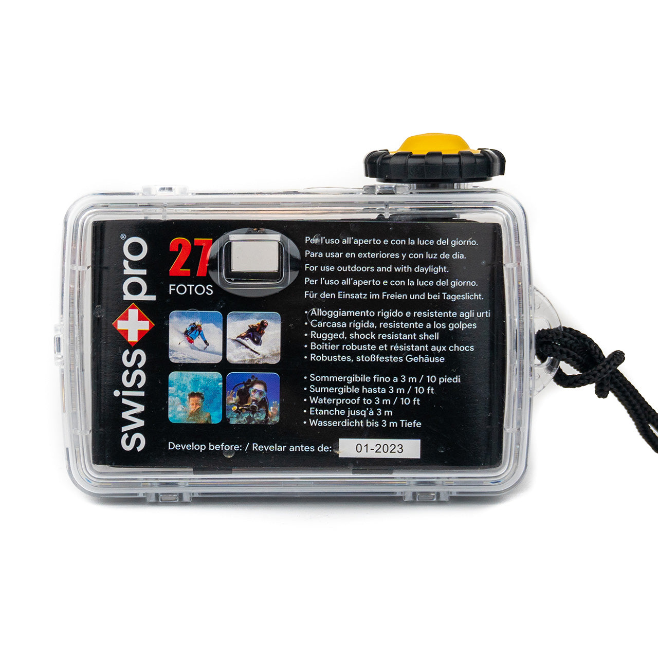 Swiss+Pro Waterproof Disposable Camera - Colour 27 Exposure
