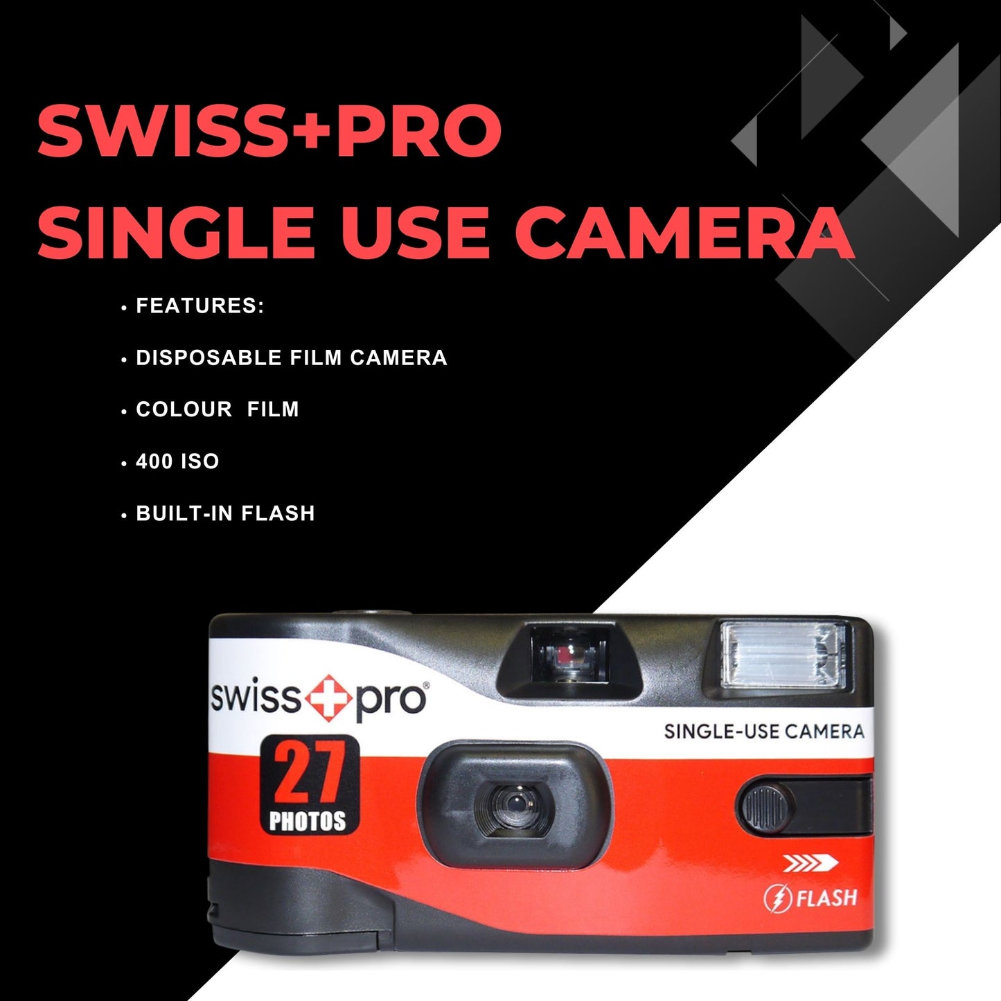Swiss Plus Pro 27 Exposures Single Use Camera