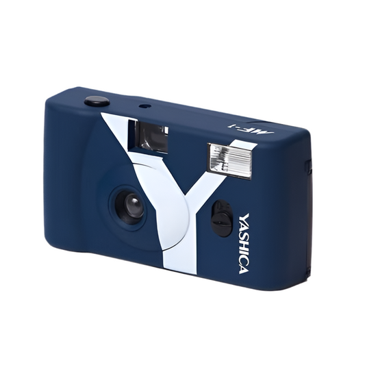 Yashica MF-1 35mm Film Camera - Prussian Blue - Loaded With 24 Exposure 400 ISO Film