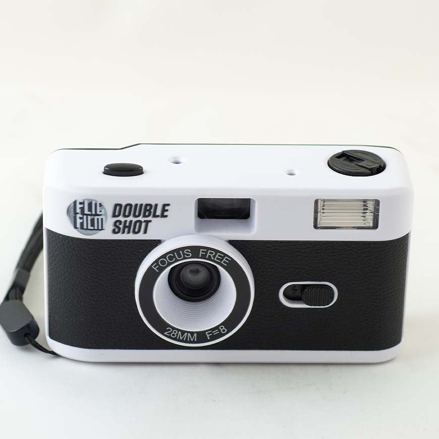 Flic Double Shot Half frame Camera with free Flic Ultrapan 36 B&W Film