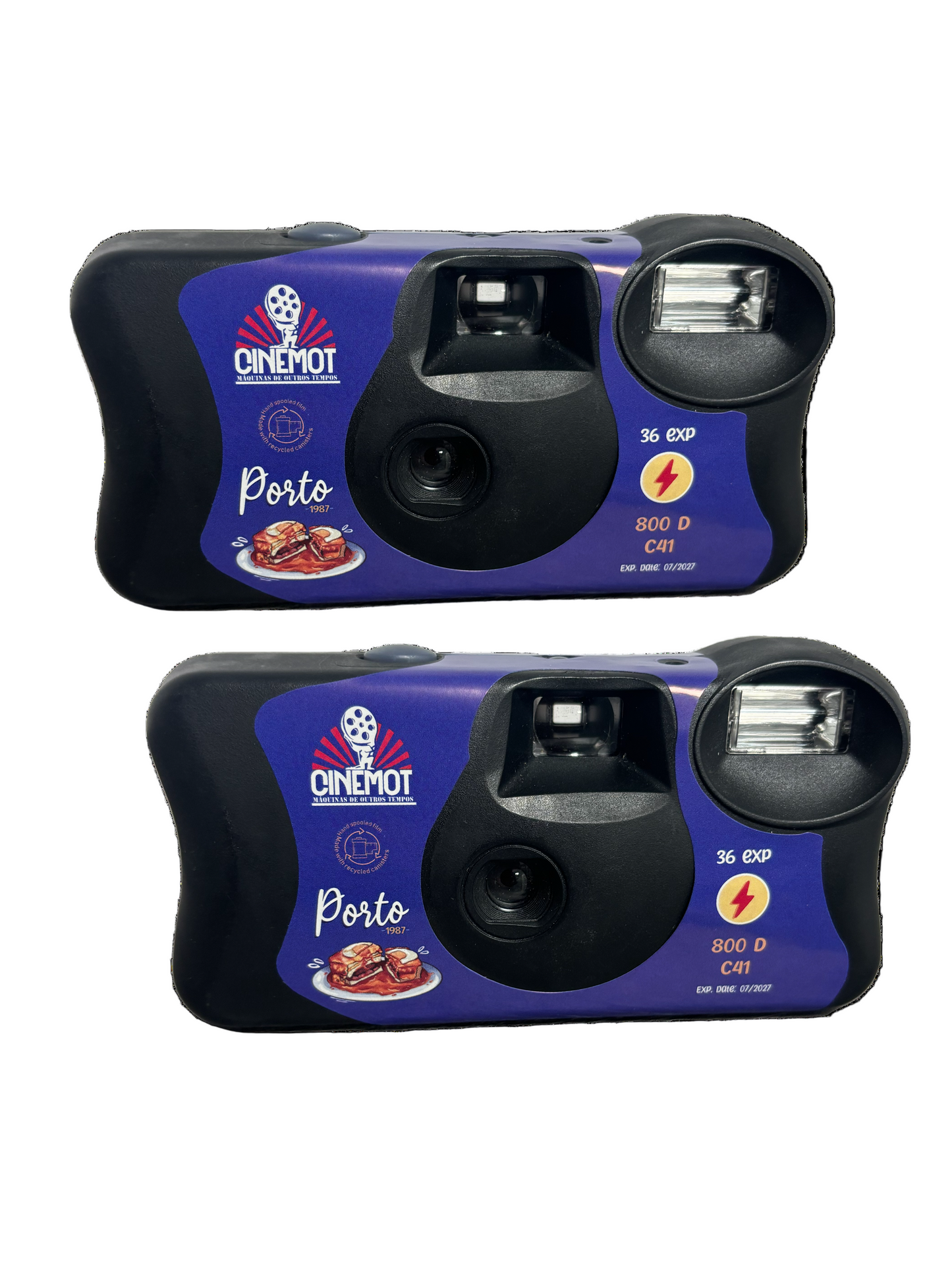 Cinemot porto Disposable Camera 36 Exposure x 2 With Developing & Scans