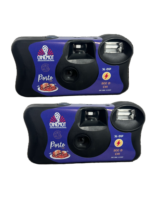 Cinemot porto Disposable Camera 36 Exposure x 2 With Developing & Scans