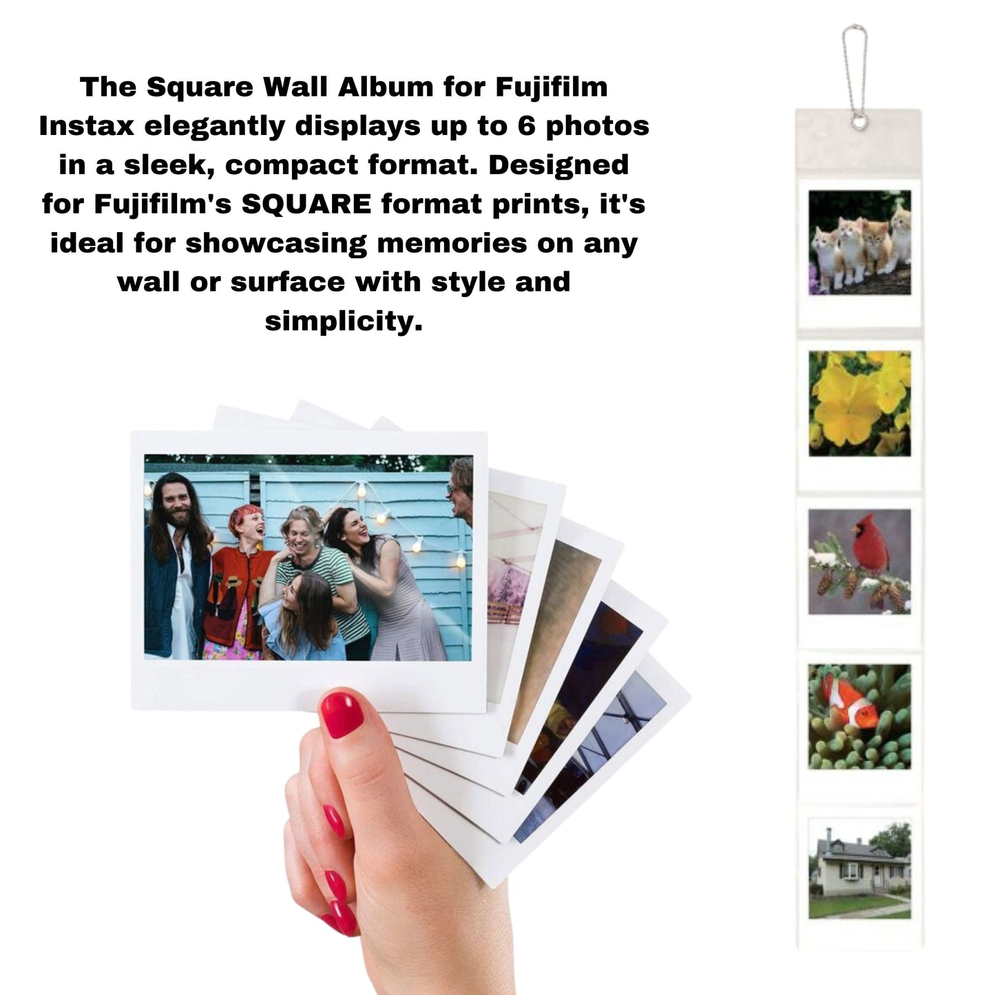 Clikoze Fujifilm Instax Wide Film Bundle – 60 Shots, Wall Album & Tips Card