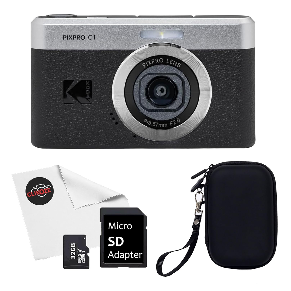 Kodak PixPro C1 Digital Camera - Black – Classic Photo Supplies