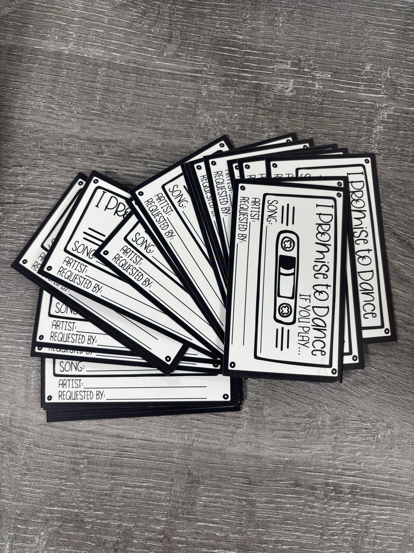 Song Request Cards - Credit Card Size x 40