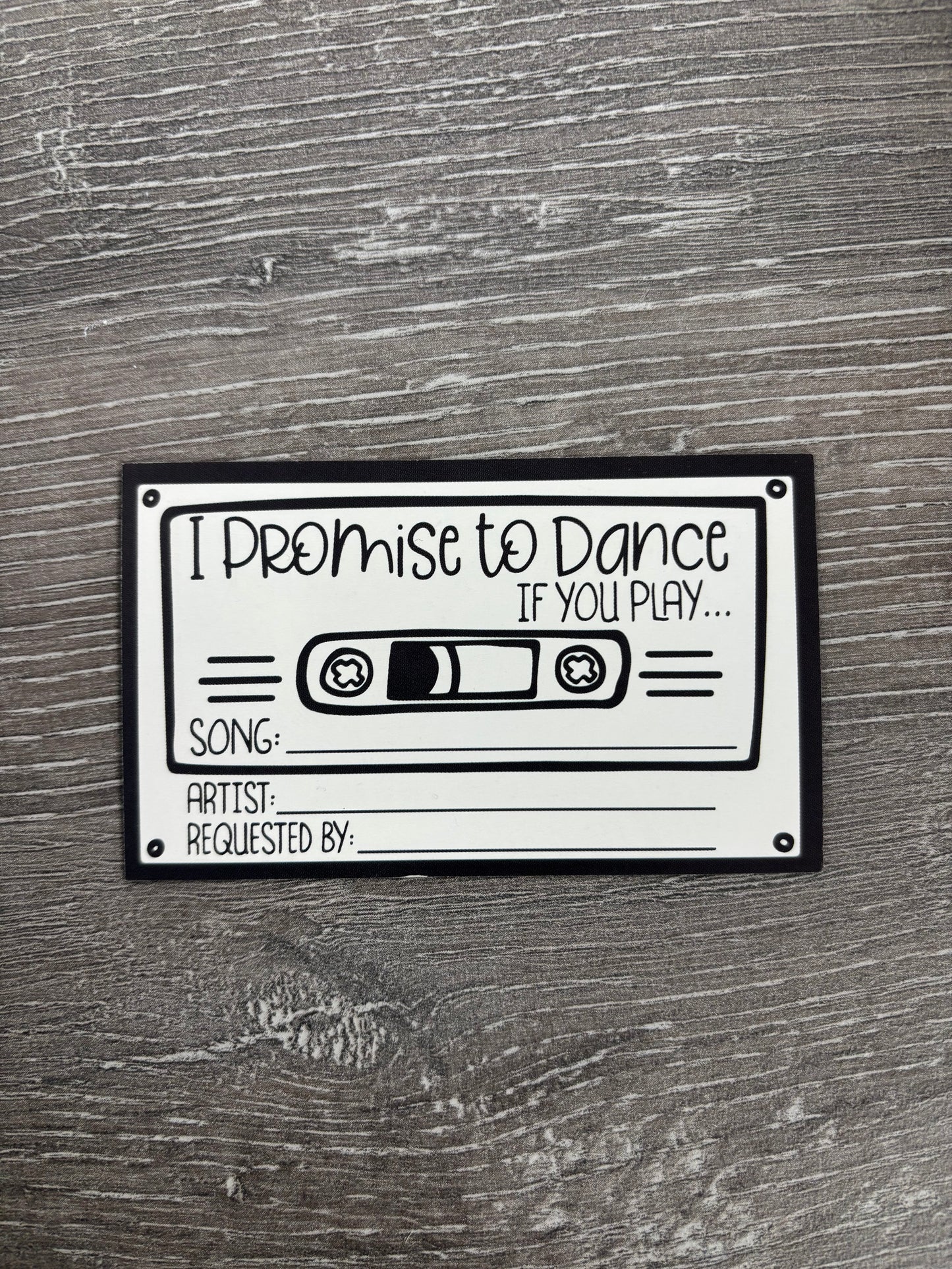 Song Request Cards - Credit Card Size x 40