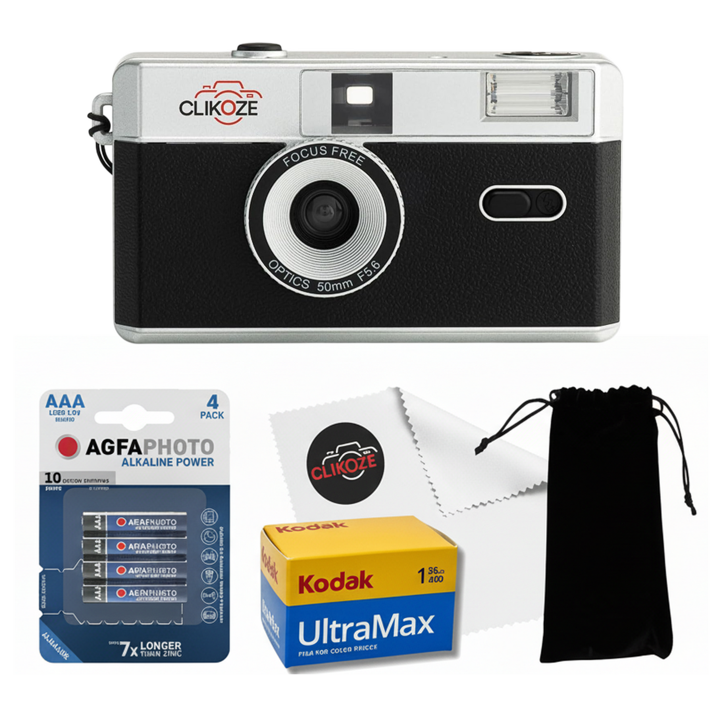 Clikoze Half-Frame 35mm Reusable Film Camera Set