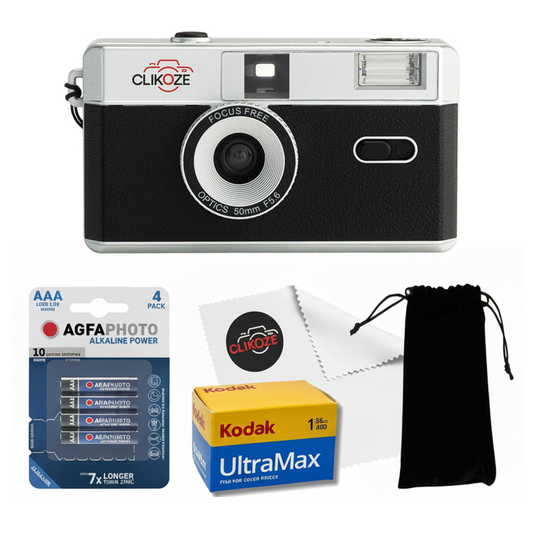 Clikoze Half-Frame 35mm Reusable Film Camera Set