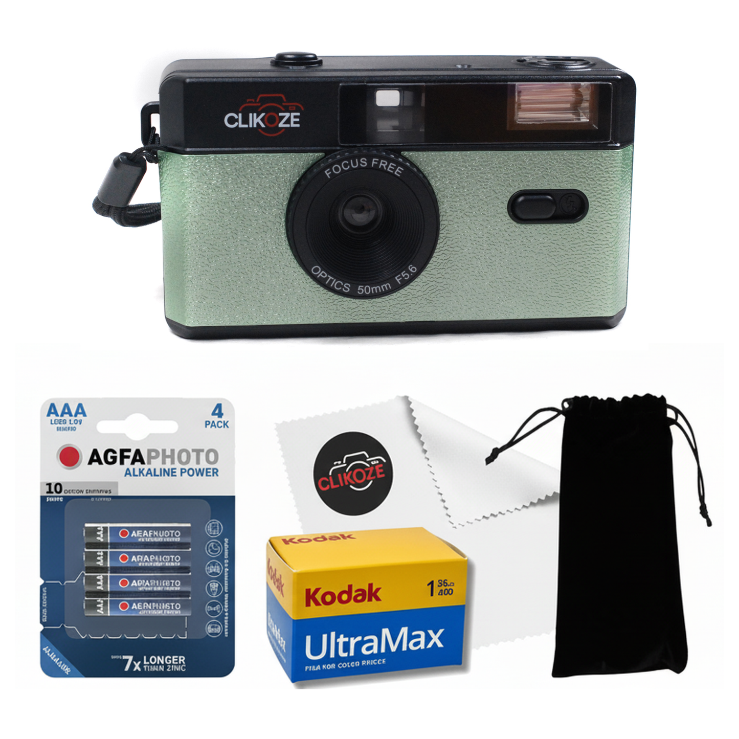 Clikoze Half-Frame 35mm Reusable Film Camera Set