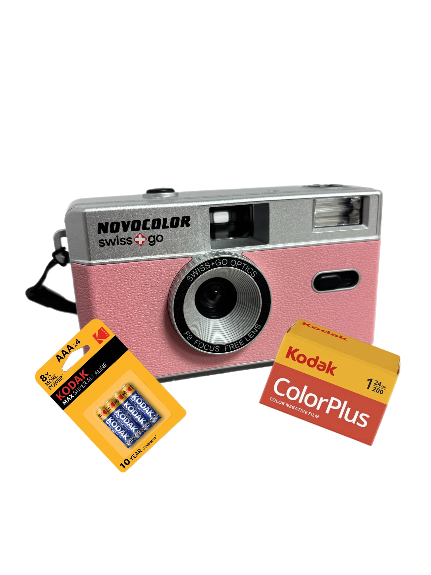 Swiss+Go Novocolor Reusable 35mm Camera With Kodak ColorPlus & Batteries