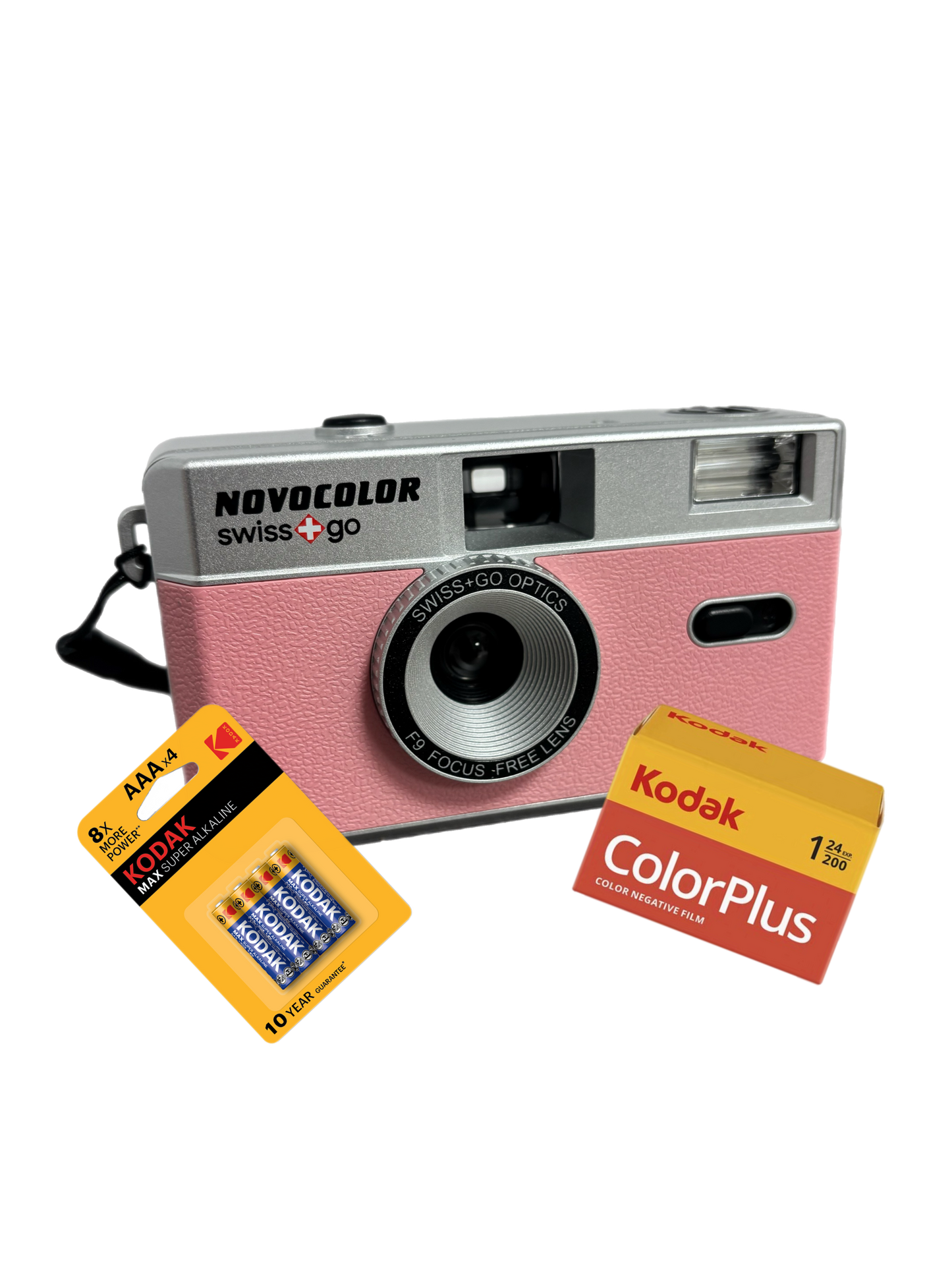 Swiss+Go Novocolor Reusable 35mm Camera With Kodak ColorPlus & Batteries