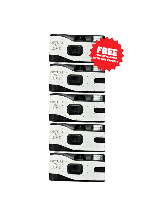 Clikoze Disposable Wedding Camera Bundle x 5 Cameras With Developing & Scans