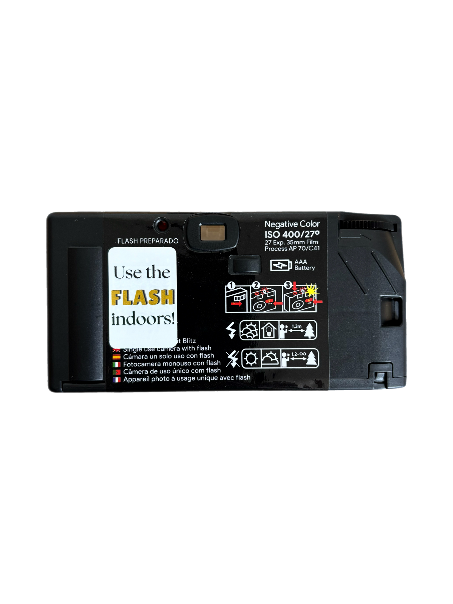 Disposable Camera Flash Reminder Stickers 2cm x 3xcm