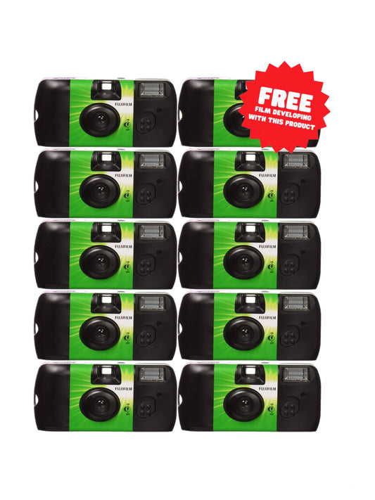 Fujifilm QuickSnap Disposable Camera 27 Exposures x 10 With Developing and Scans