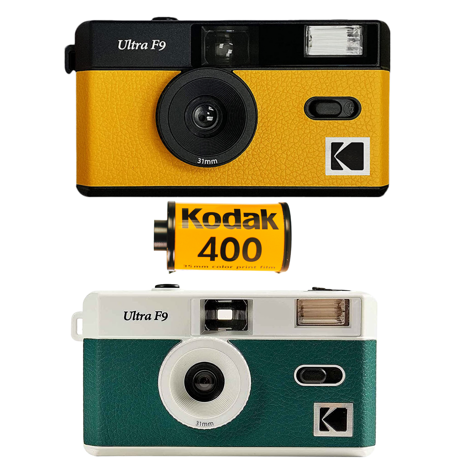 Vintage Kodak Ultra F9 35mm Film Camera Charm - Stylish, versatile, and eco-friendly. Perfect for clear, vibrant photography with 35mm film rolls.