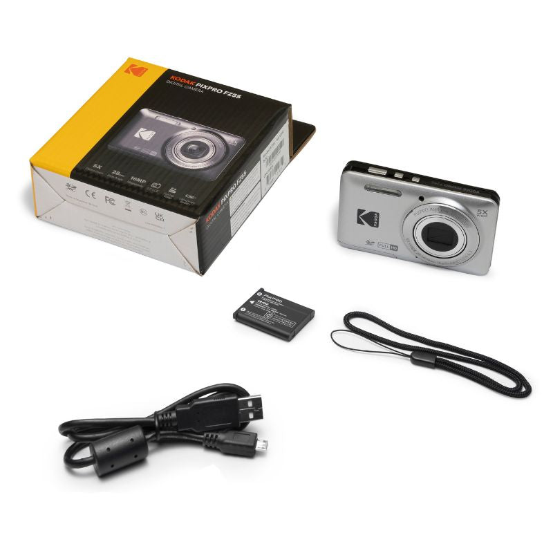 Kodak PixPro FZ55 Digital Camera - With Kodak 32gb SD Card - Silver