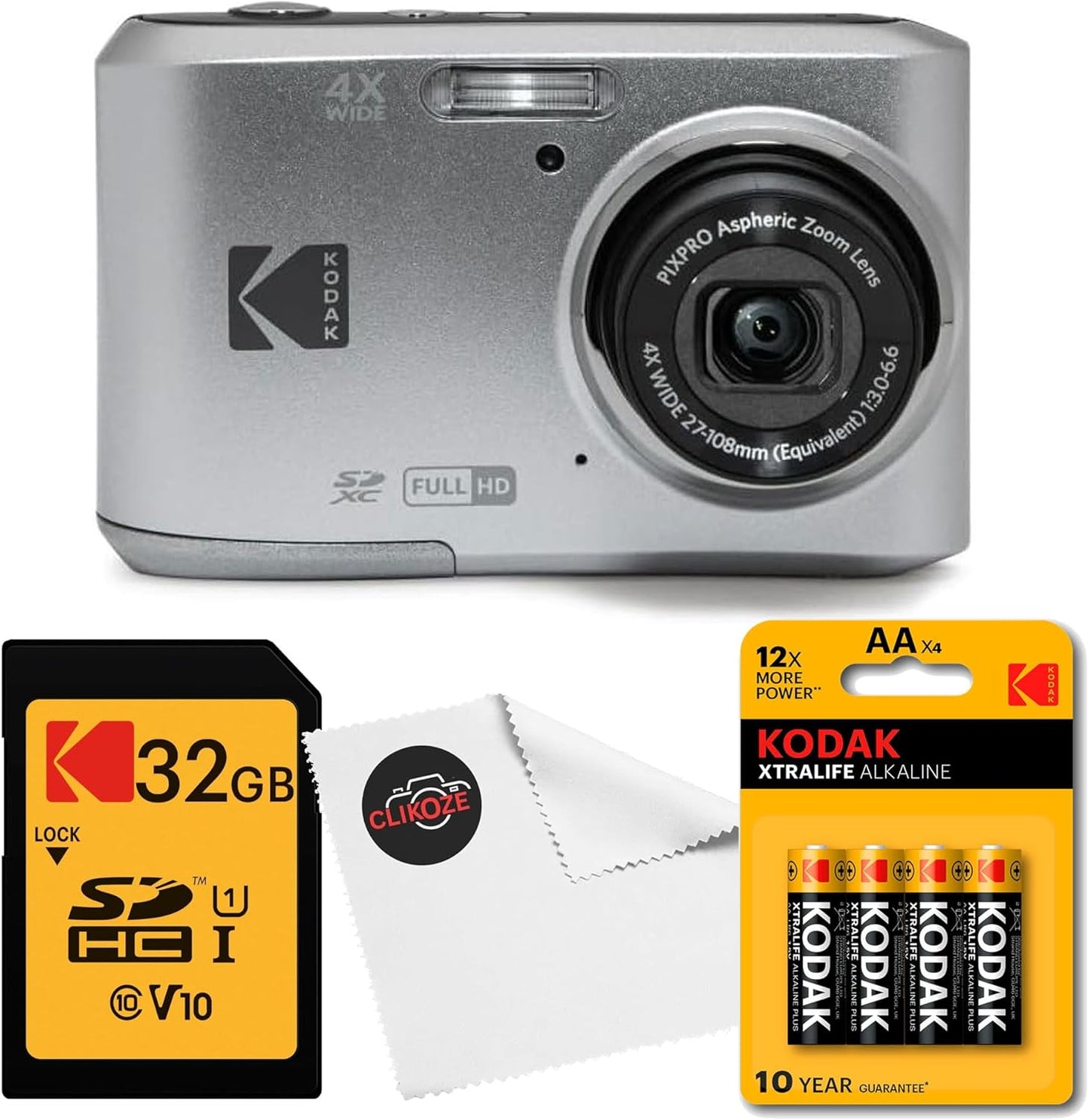 Kodak Pixpro FZ45 Digital Camera Bundle (Various Colours available)