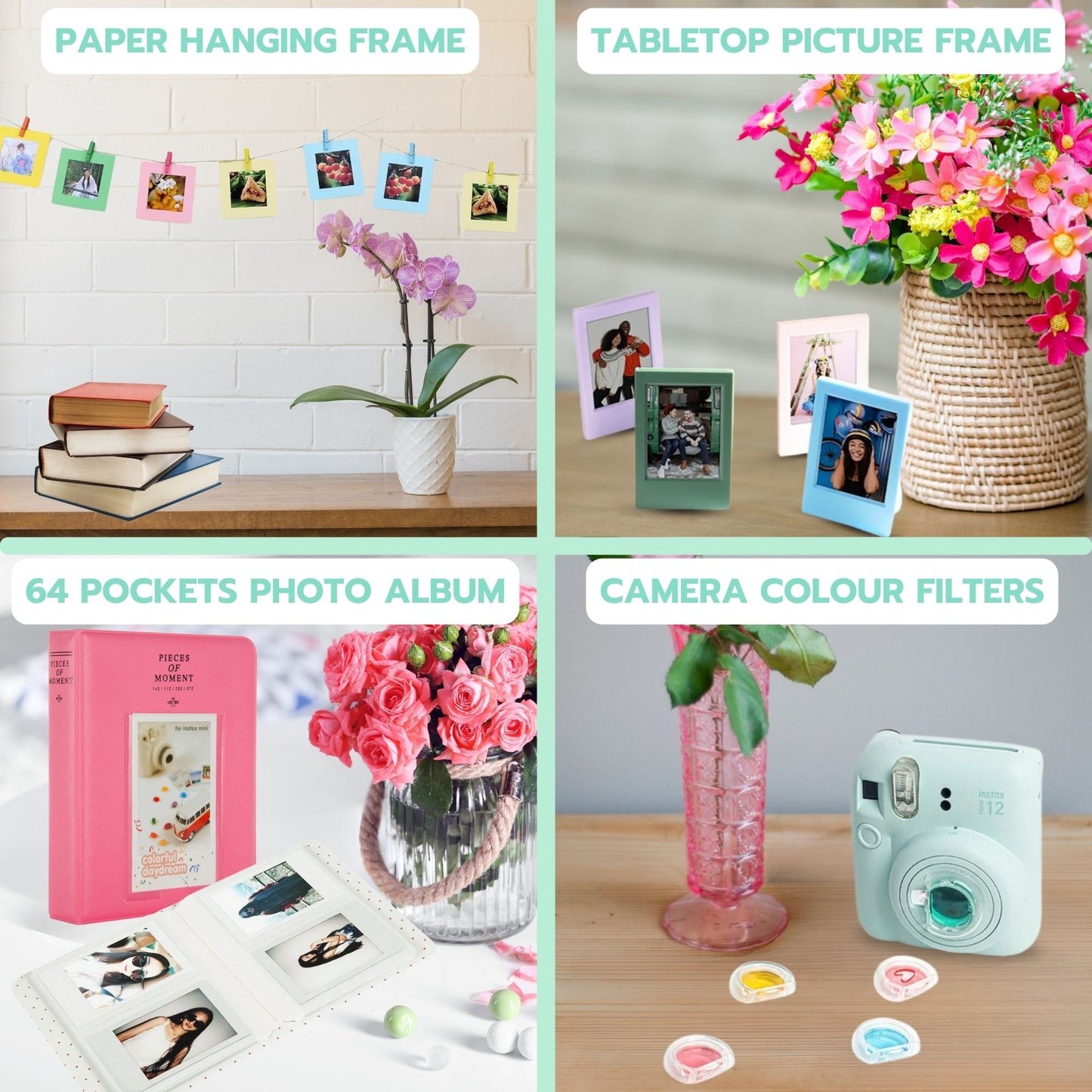 Fujifilm Instax Mini 12 Camera Bundle - Includes 40 shot Film, Clikoze Case, Album, Stickers & More