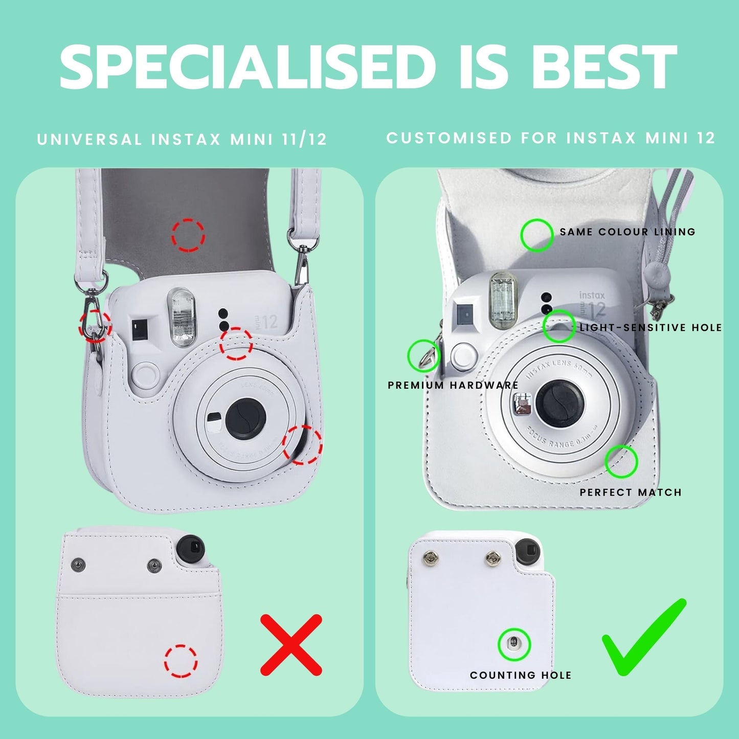 Fujifilm Instax Mini 12 Camera Bundle - Includes 40 shot Film, Clikoze Case, Album, Stickers & More