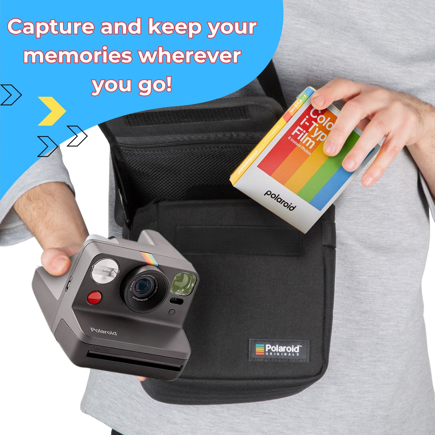 Polaroid Now Gen 2 Instant Camera Bundle - Camera (Blue) with Case & Film