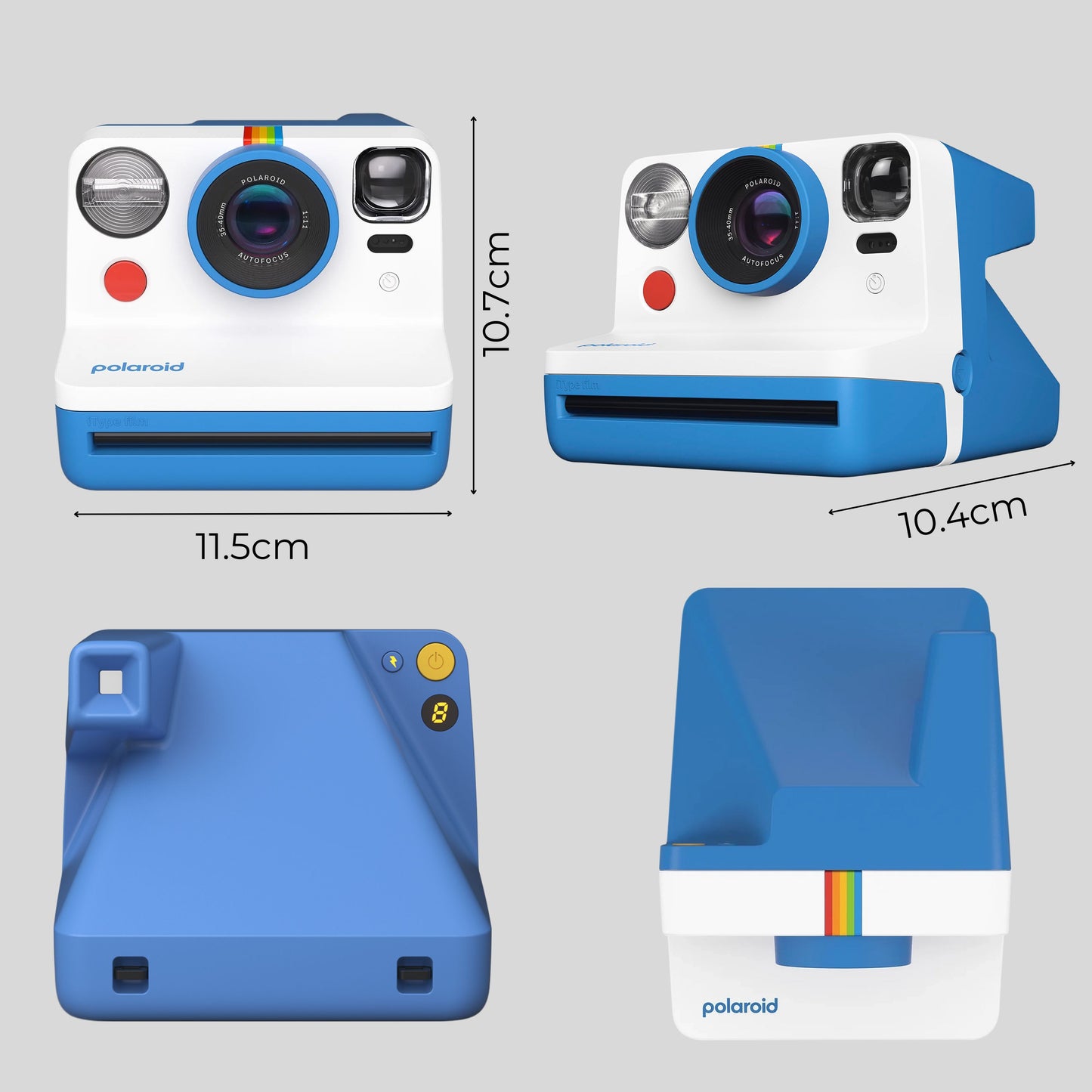 Polaroid Now Gen 2 Instant Camera Bundle - Camera (Blue) with Case & Film