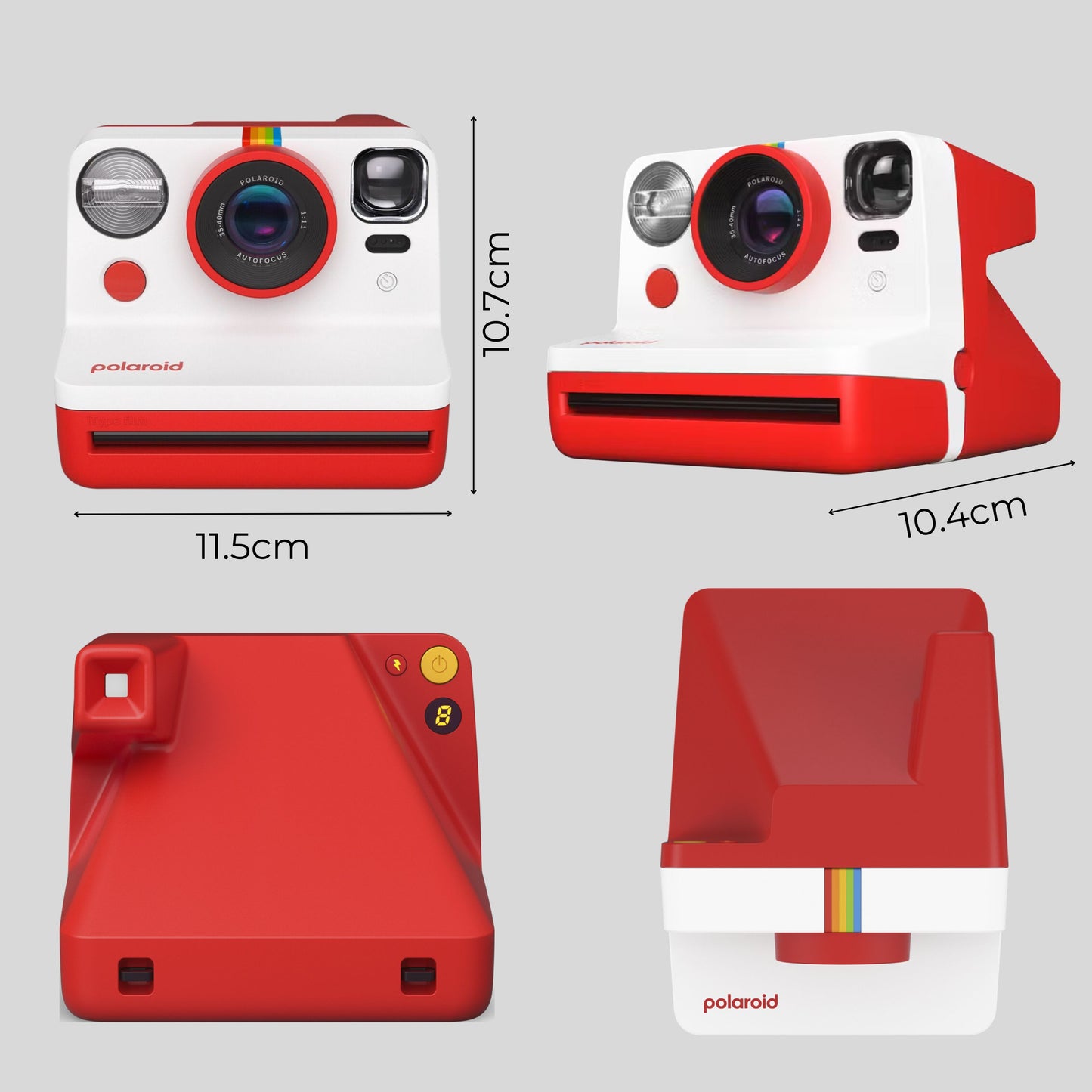 Polaroid Now Gen 2 Instant Camera Bundle - Camera (Red) with Case & Film