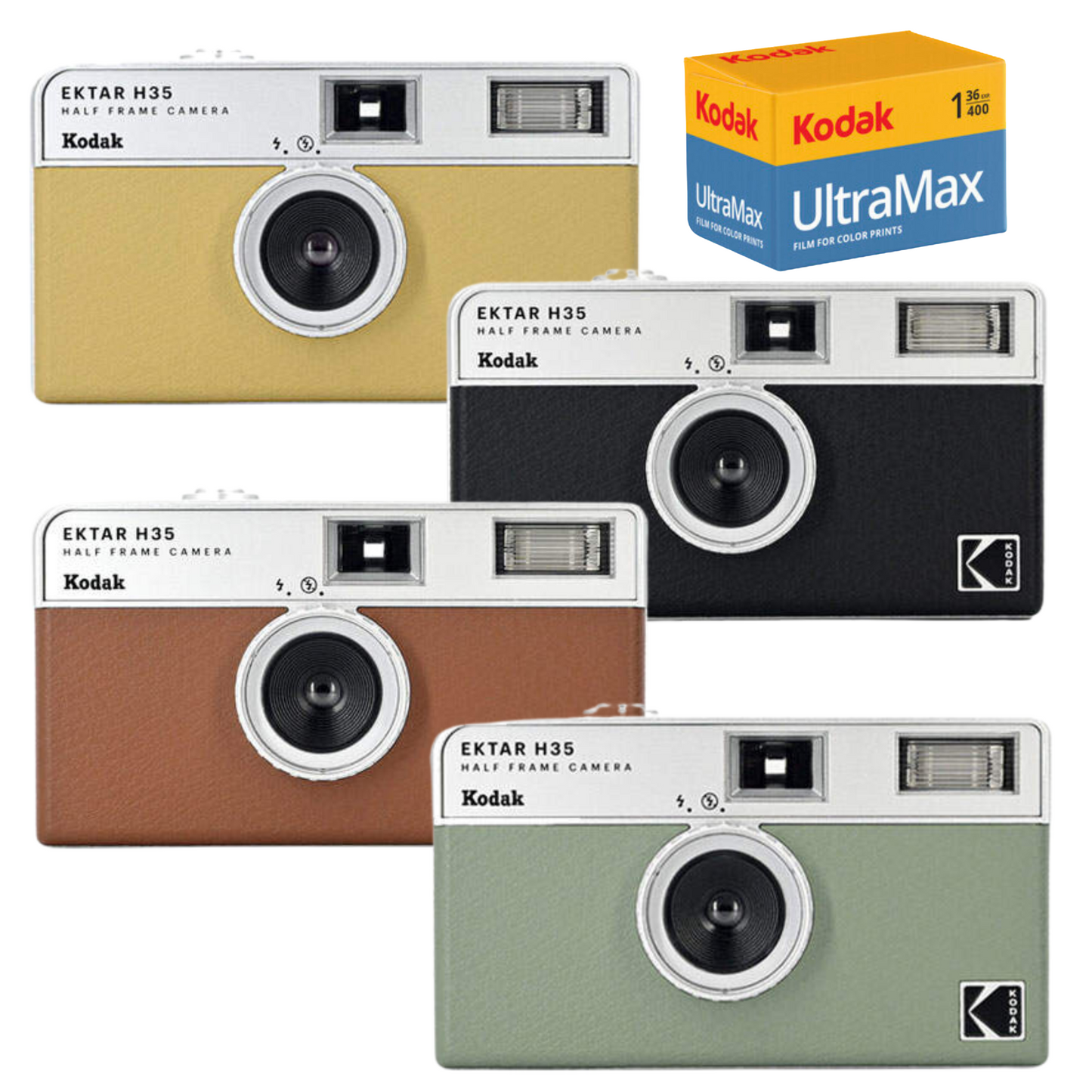 Kodak H35 Film Camera and Kodak Film Bundle - Available in 4 Colours