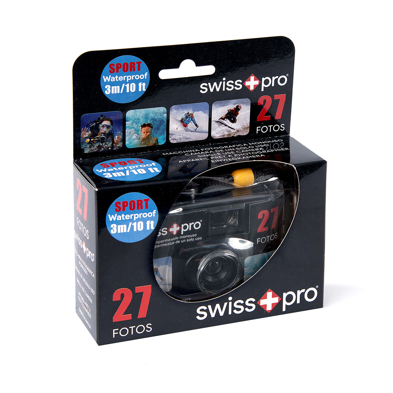 Swiss+Pro Waterproof Disposable Camera - Colour 27 Exposure