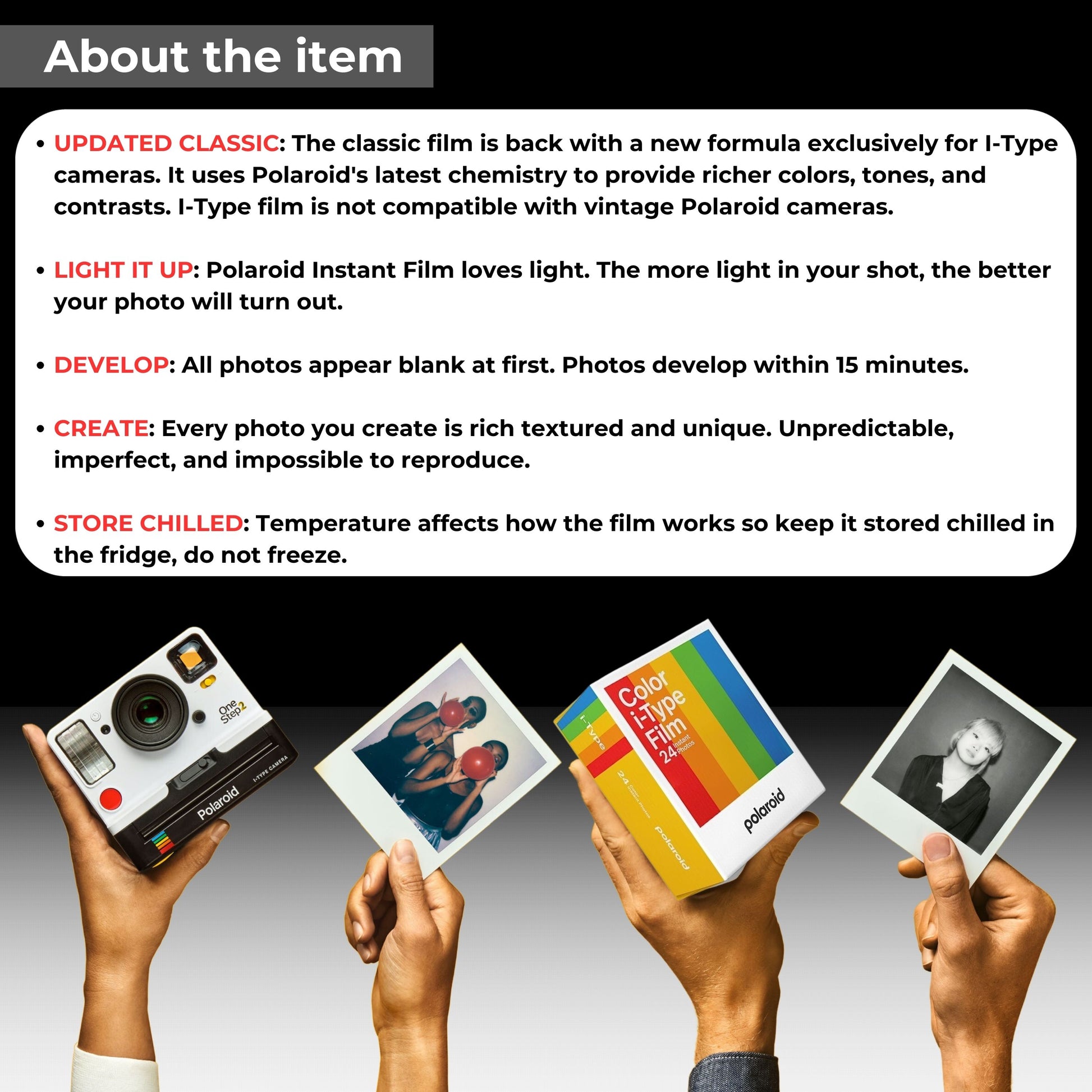 Polaroid I-Type Color 24 Shots Buy Online Now – Classic Photo