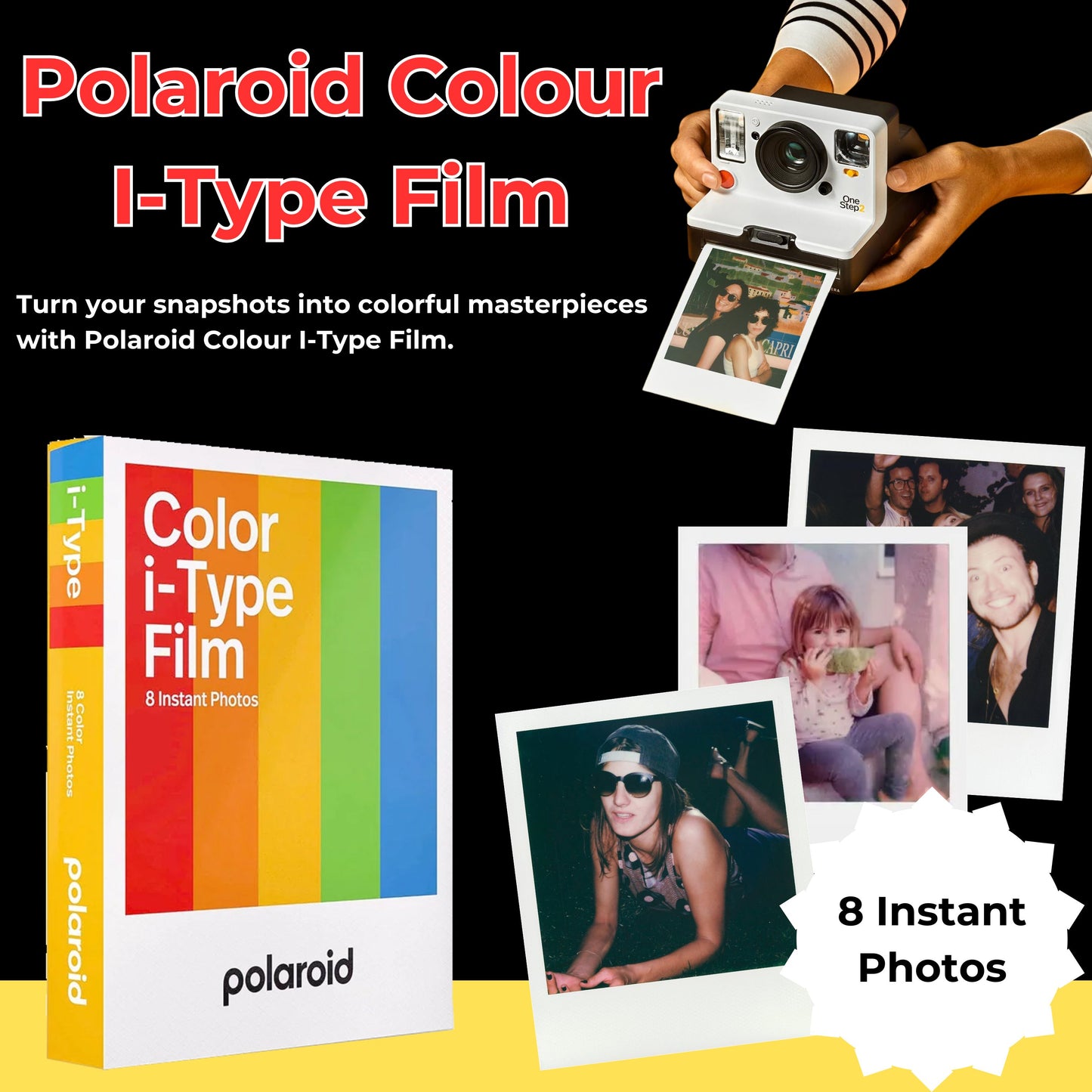 Polaroid I-Type Color 8 Shot Pack