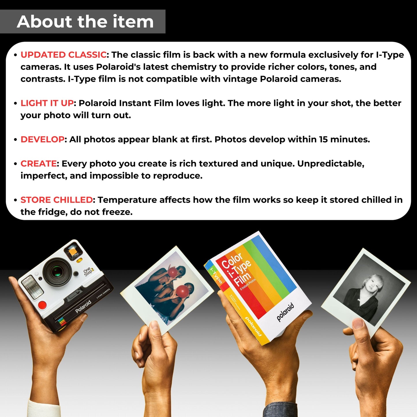 Polaroid I-Type Color 8 Shot Pack