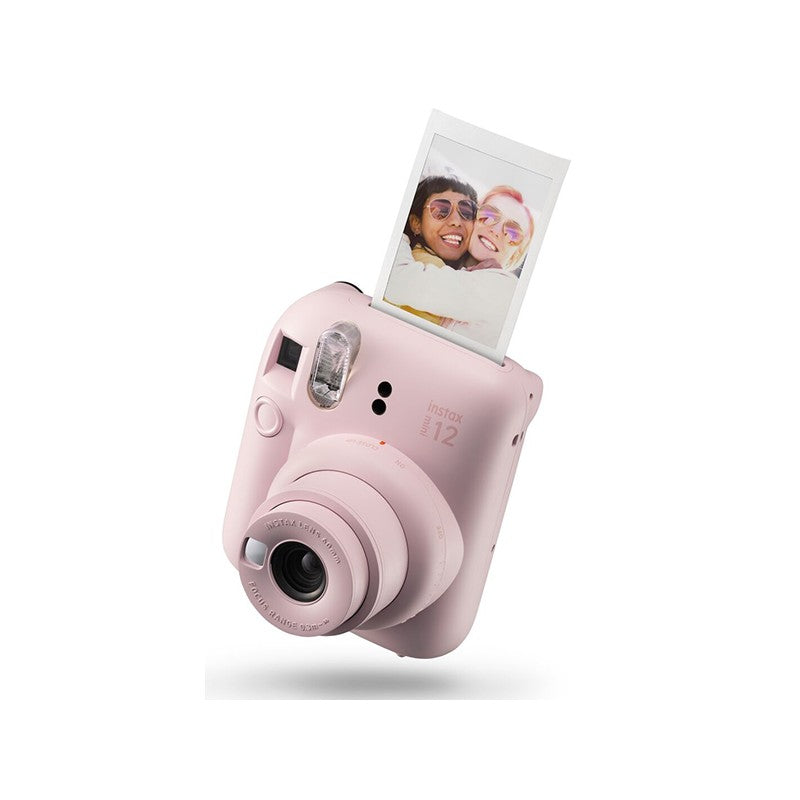 INSTAX mini 12: Bursting with joy, creativity, and color. Easy-to-use controls, selfie mirror, close-up mode, quick printing.