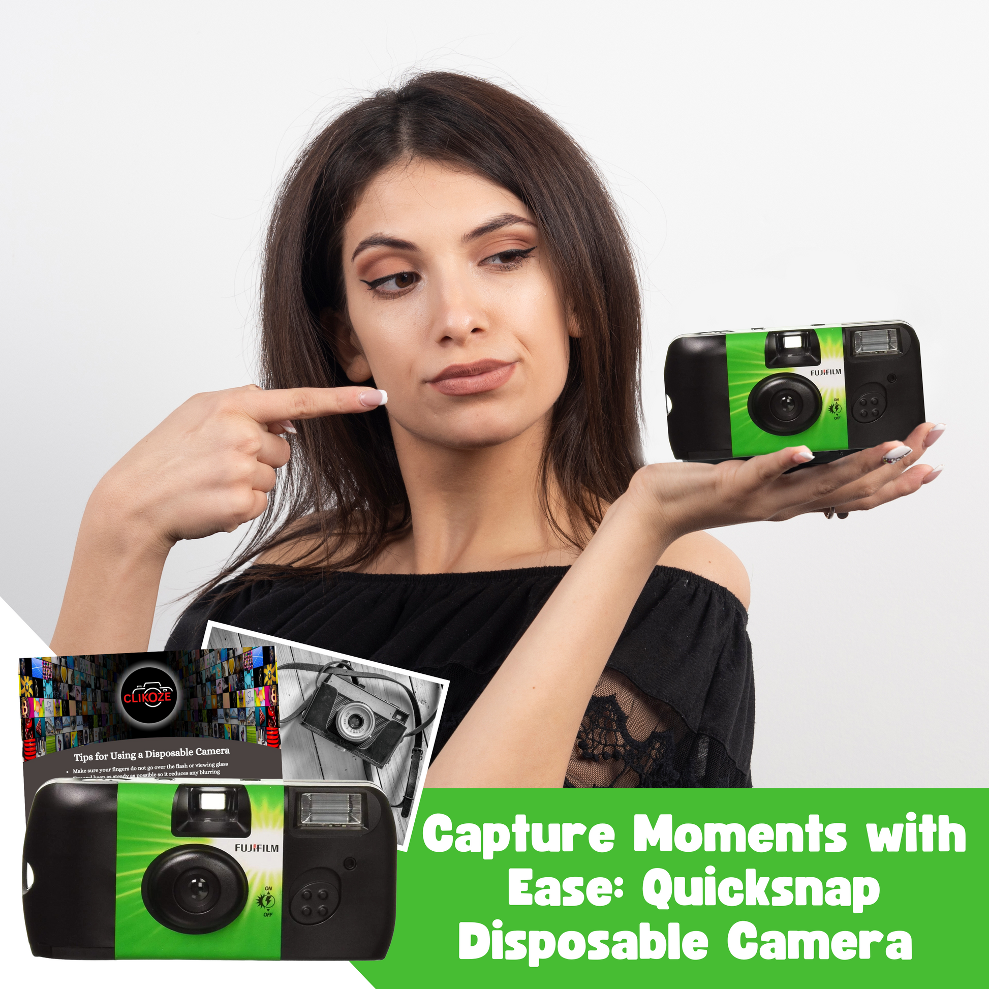 Fujifilm Quicksnap Disposable Camera 27 Exposure x with