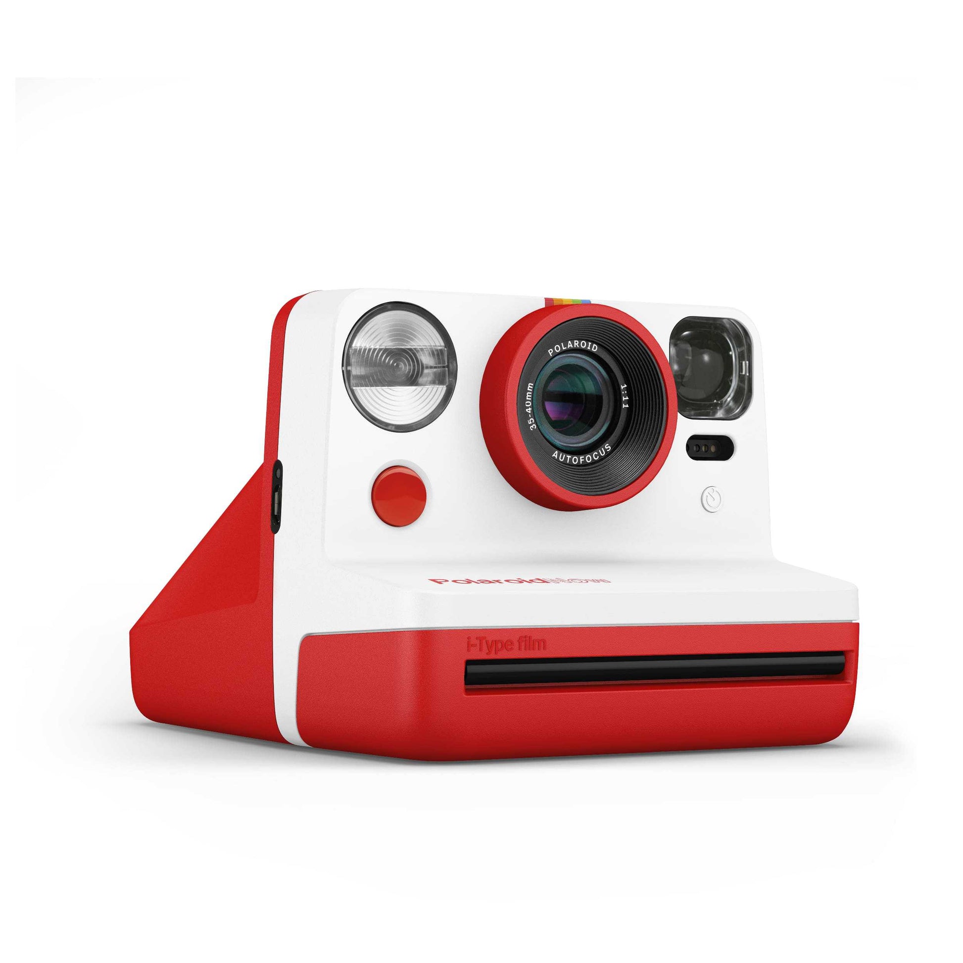 Polaroid Now: High-quality instant photos, Autofocus 2-lens system, 9-second timer, double exposure. Retro design, variety of colors.