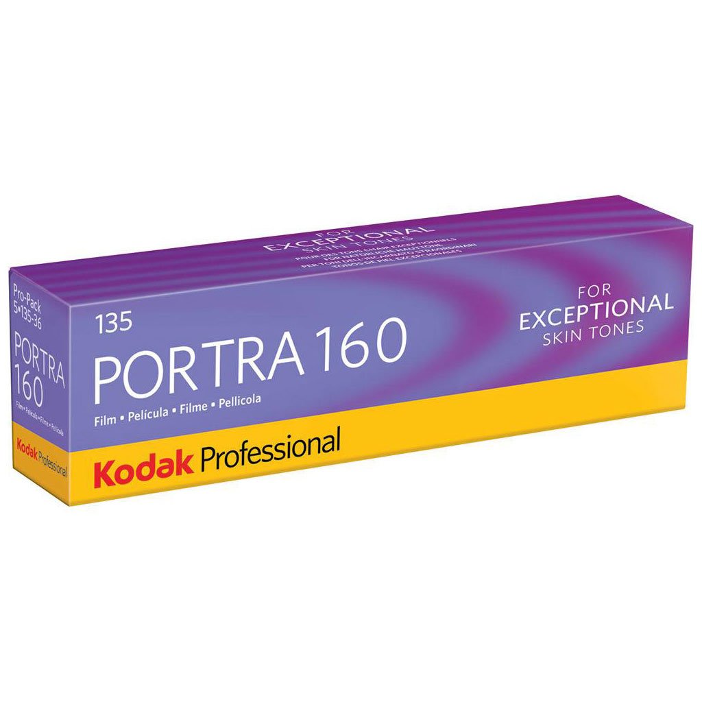 Kodak Portra Pro 160 135 36 exp 5-pack - Perfect for portraits, fashion, and commercial shoots, with sharp imaging and fine grain.